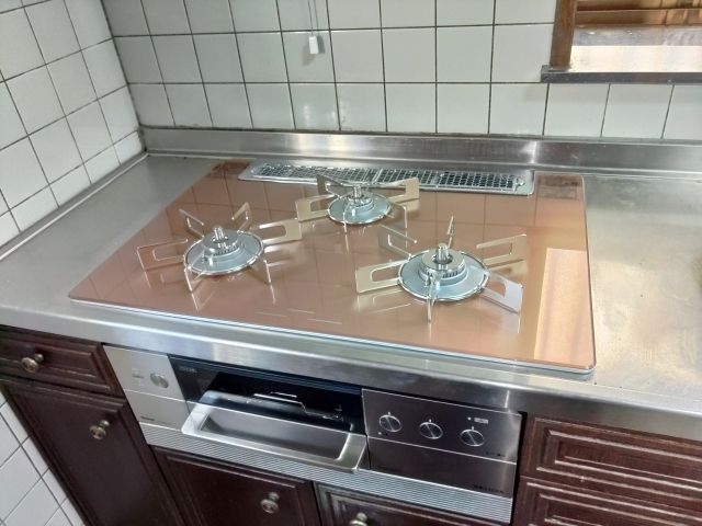 ビルトインガスコンロ交換工事　山梨県韮崎市　RHS71W30E12RCSTW-LPG - After