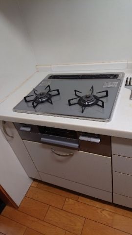 ガス給湯器 ビルトインガスコンロ交換工事　埼玉県越谷市　GT-C2462AWX-2-BL-LPG - After