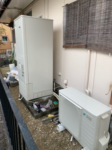 エコキュート交換工事　静岡県島田市　EQ37VFV-set - After