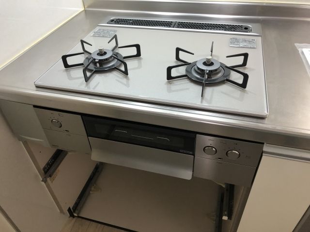 ビルトインガスコンロ ビルトイン食洗機交換工事　兵庫県神戸市東灘区　NP-45VS9S - After