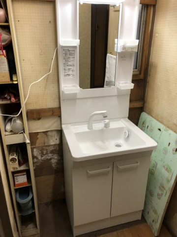 洗面化粧台交換工事　東京都大田区　LDPB060BAGE-set3-A - After