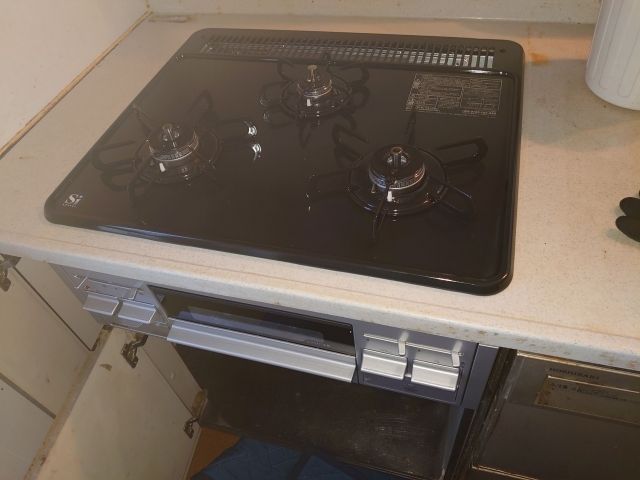 ビルトインガスコンロ交換工事　神奈川県鎌倉市　PKD-N34V-13A - After
