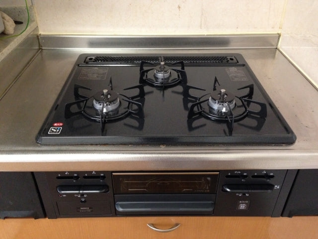 ガスコンロ交換工事　千葉県松戸市　GT-2050AWX-2BL-set - After