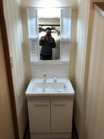 洗面化粧台交換工事　東京都三鷹市　LDPB060BAGE-set3-A - After