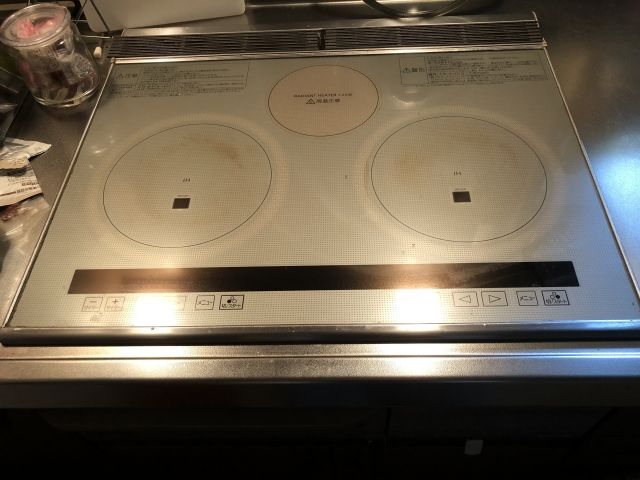 IHクッキングヒーター交換工事　和歌山県和歌山市　KZ-G32AST - Before