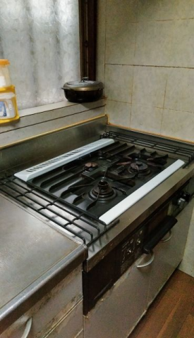 ビルトインガスコンロ交換工事　福岡県福岡市博多区　N3GT2RVQ1-13A - Before