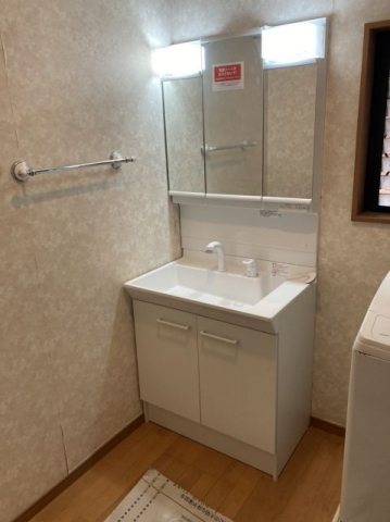 洗面化粧台交換工事　神奈川県相模原市南区　PV1N-755SY-set2 - After