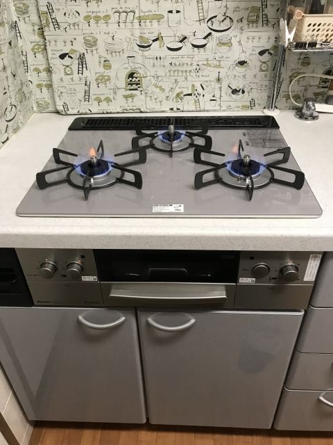 ビルトインガスコンロ交換工事　大阪府寝屋川市　RHS31W23L7RSTW-13A