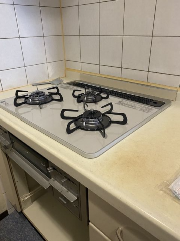 レンジフード ビルトインガスコンロ交換工事　東京都板橋区　PD-509WS-60CV-13A