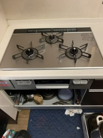 ビルトインガスコンロ交換工事　東京都立川市　RS71W27U12DGVW-13A - After