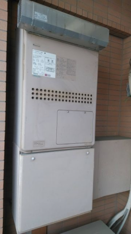 ガス給湯器 レンジフード ビルトインガスコンロ交換工事　東京都墨田区　RHS31W30E14RCSTW-13A - Before
