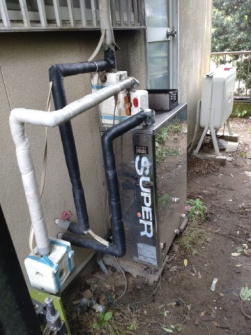 石油給湯器交換工事　千葉県山武郡九十九里町　KIBF-4565MA - Before
