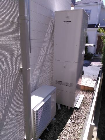 エコキュート交換工事　東京都町田市　HE-NS46KQS-koujiset