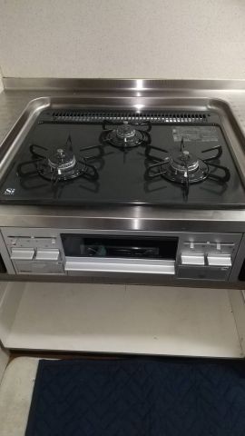 ビルトインガスコンロ交換工事　神奈川県川崎市高津区　PKD-N34V-13A