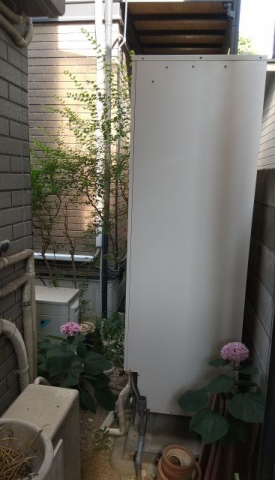 エコキュート交換工事　大阪府大阪市阿倍野区　EQ37WFV-setR - Before