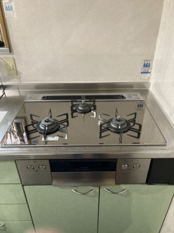 ガス給湯器 ビルトインガスコンロ交換工事　大阪府河内長野市　N3S13PWASKSTE-13A - After