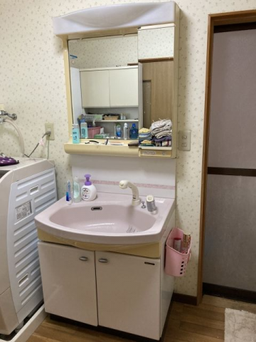 洗面化粧台交換工事　高知県香南市　AR3H-755SY-set3-YS2H - Before