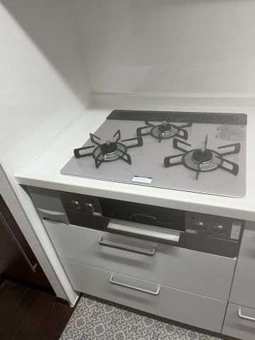 ガス給湯器 ビルトインガスコンロ交換工事　千葉県市川市　RHS31W32L24RSTW-13A - After