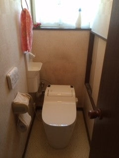トイレ交換工事　岐阜県美濃加茂市　TCF4721AM