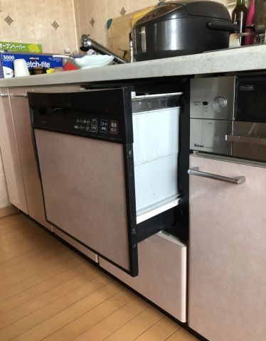 ガス給湯器 ビルトイン食洗機交換工事　愛知県大府市　RUFH-A2400AT2-3-set-13A - Before