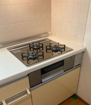 ビルトインガスコンロ交換工事　東京都小平市　N3S10PWASKSTEC-13A