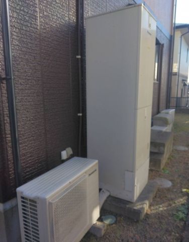 エコキュート交換工事　茨城県常陸太田市　HE-NS46KQS-koujiset - Before