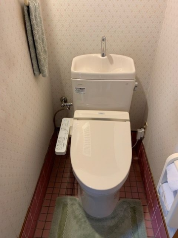 石油給湯器 トイレ交換工事　静岡県浜松市東区　TCF6622 S721 C720