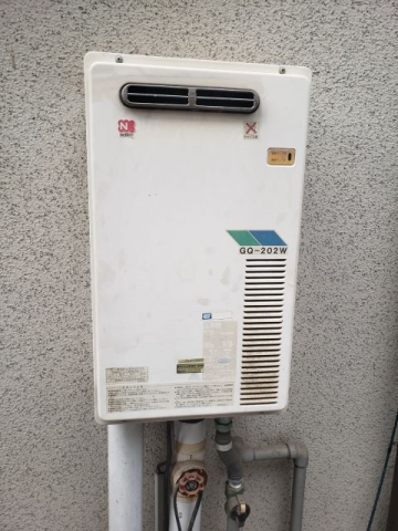 ガス給湯器 蛇口交換工事　岡山県岡山市北区　GQ-2039WS-1-set-13A - Before