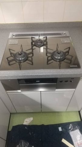 ビルトインガスコンロ交換工事　千葉県船橋市　N3S10PWASKSTEC-13A