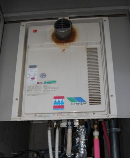 ガス給湯器交換工事　広島県広島市西区　GT-1660SAWX-T-2-BL-set-13A - Before