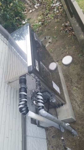 石油給湯器交換工事　福岡県糟屋郡宇美町　OTQ-4706SAYS-BL-set - Before