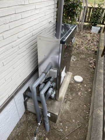 石油給湯器交換工事　福岡県糟屋郡宇美町　OTQ-4706SAYS-BL-set - After