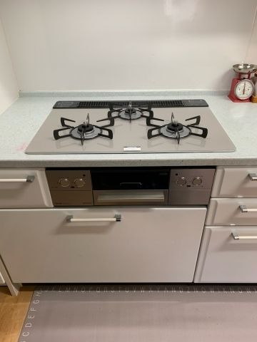 ビルトインガスコンロ交換工事　静岡県焼津市　RHS71W32L24RSTW-LPG - After
