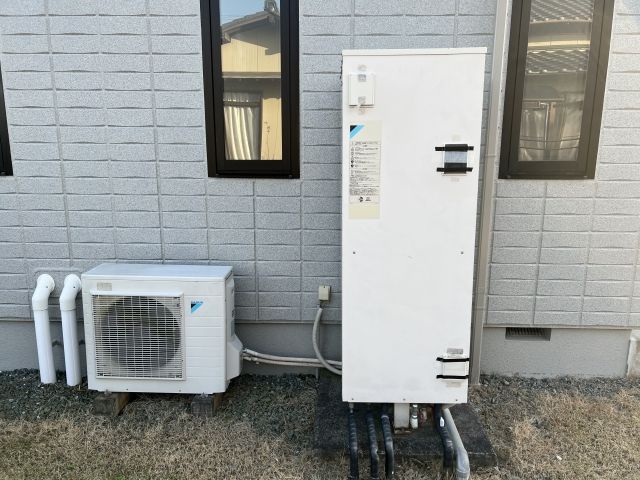 エコキュート交換工事　静岡県袋井市　EQN37WFV-set - Before