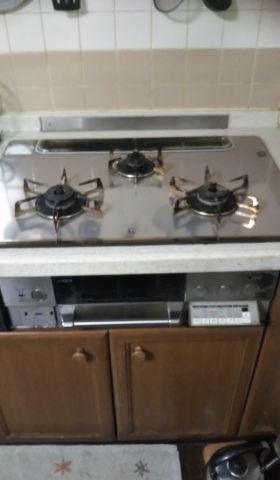 ビルトインガスコンロ交換工事　千葉県浦安市　PD-971WST-75GJ-13A - Before