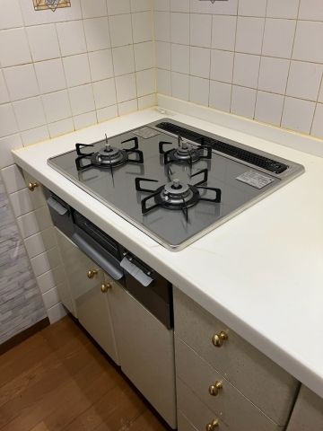 ビルトインガスコンロ レンジフード交換工事　神奈川県横浜市鶴見区　N3WT6RWTNASI-13A