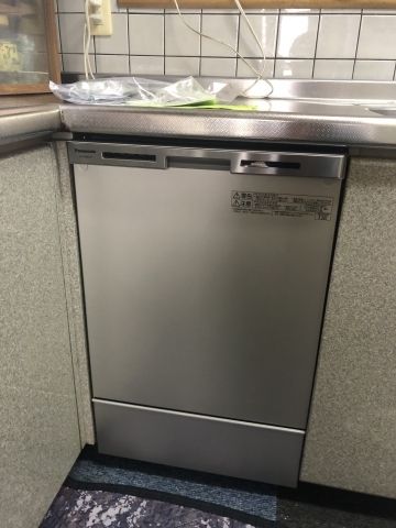 ビルトインコンロ・ビルトイン食洗器交換工事　愛媛県四国中央市　NP-45MC6T