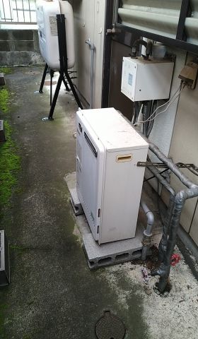 ガス給湯器交換工事　宮城県仙台市泉区　GT-C2472SAR-BL-set-13A - Before
