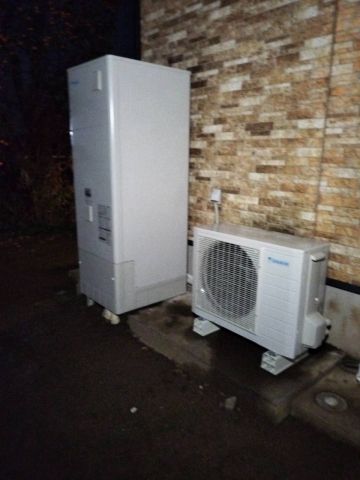 エコキュート交換工事　茨城県結城郡八千代町　EQN37XFV-set
