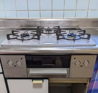 レンジフード ビルトインガスコンロ交換工事　神奈川県川崎市高津区　RHS31W32L24RASTW-LPG