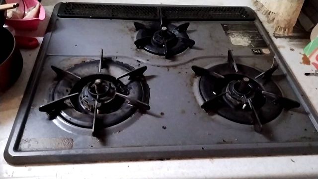 ビルトインガスコンロ レンジフード交換工事　千葉県船橋市　NFG7B03BA - Before