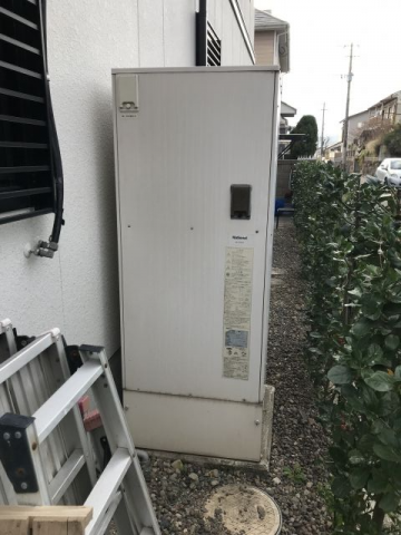 エコキュート交換工事　大分県速見郡日出町　EQN37XFV-set - Before