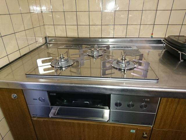 ビルトインガスコンロ交換工事　千葉県市川市　RHS31W31E13RCASTW-13A - After