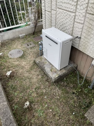 ガス給湯器交換工事　福岡県宗像市　RUF-A2400SAG-B-set-LPG - After