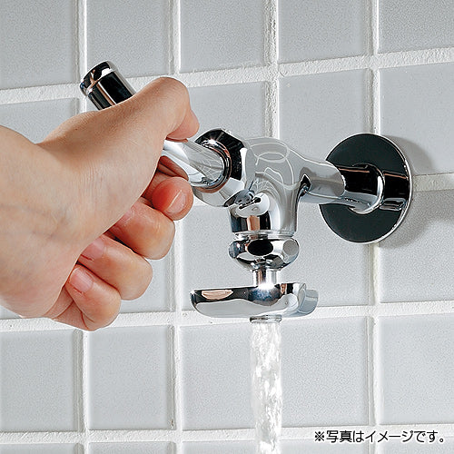 洗面用蛇口 DaReya[壁][単水栓][横水栓][スパウト120mm][誰や！パイプ上向けにしたん？][一般地]