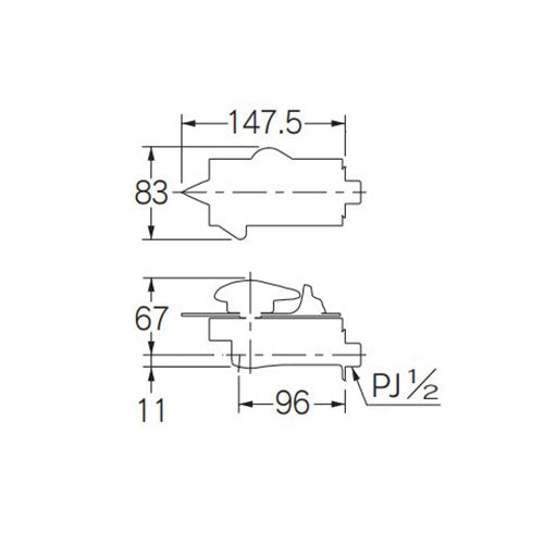 洗面用蛇口 DaReya [壁][単水栓][横水栓][スパウト96mm][まぐろ蛇口って言うてるヤツ、誰や？][近畿大学コラボ][一般地]