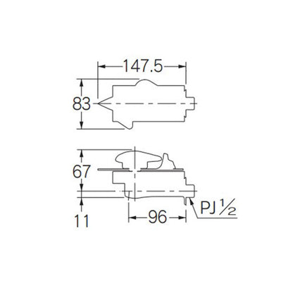 洗面用蛇口 DaReya [壁][単水栓][横水栓][スパウト96mm][まぐろ蛇口って言うてるヤツ、誰や？][近畿大学コラボ][一般地]