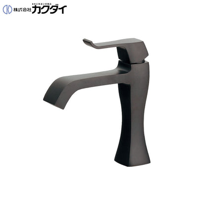 洗面用蛇口 RATONA[台][単水栓][立水栓][スパウト125mm][吐水口高さ93mm][マットブラック][一般地]