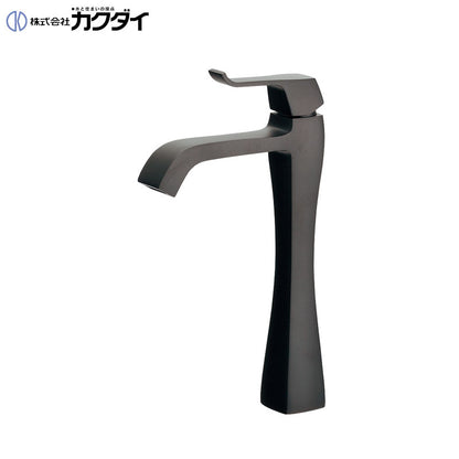 洗面用蛇口 RATONA[台][単水栓][立水栓][スパウト125mm][吐水口高さ178mm][ミドル][マットブラック][一般地]