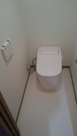 トイレ交換工事　東京都府中市　XCH1401WS